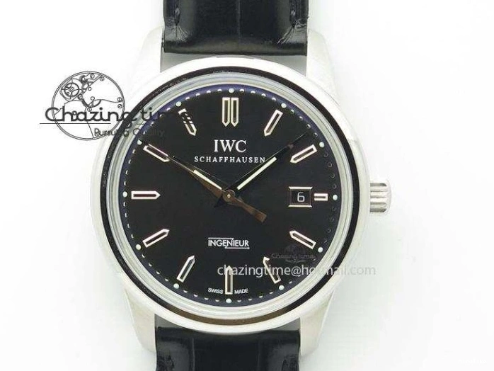 MIROTIME 0507 Ingeniuer St.Laurens SS Black Dial MKF 1:1 V2 Best Edition On Black Leather Strap A Functional 7351